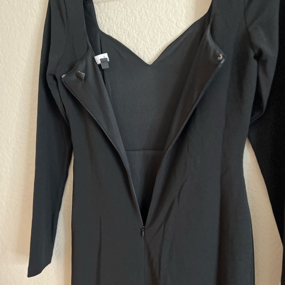 NWT Save a Little Bliss For Me Black Long Sleeve Bodycon Maxi Dress - Picture 5 of 7